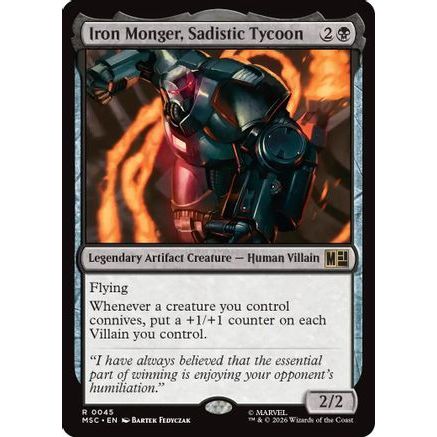 Iron Monger, Sadistic Tycoon (MSC-045) - Commander: Marvel Super Heroes