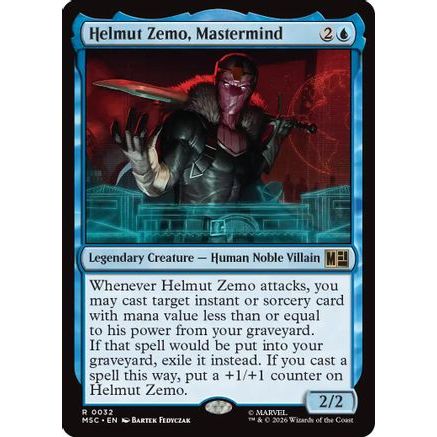 Helmut Zemo, Mastermind (Surge Foil) (MSC-032) - Commander: Marvel Super Heroes Foil