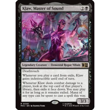 Klaw, Master of Sound (MSC-046) - Commander: Marvel Super Heroes