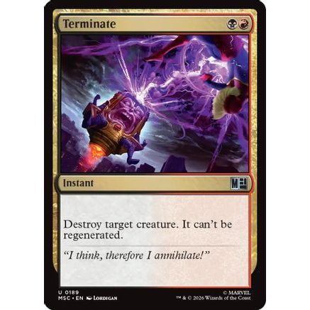 Terminate (MSC-189) - Commander: Marvel Super Heroes