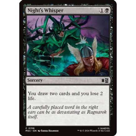 Night's Whisper (MSC-158) - Commander: Marvel Super Heroes