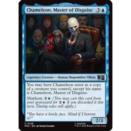 Chameleon, Master of Disguise (MSC-148) - Commander: Marvel Super Heroes