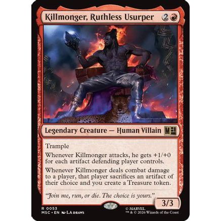 Killmonger, Ruthless Usurper (MSC-053) - Commander: Marvel Super Heroes