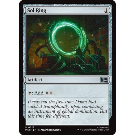 Sol Ring (0213) (Surge Foil) (MSC-213) - Commander: Marvel Super Heroes Foil