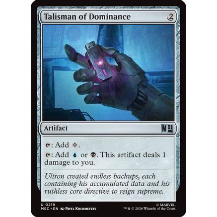 Talisman of Dominance (Surge Foil) (MSC-219) - Commander: Marvel Super Heroes Foil