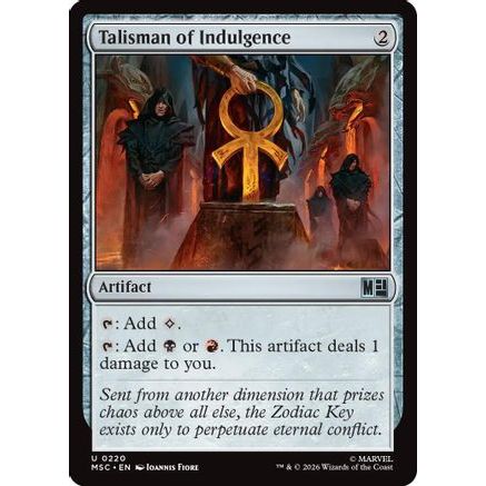 Talisman of Indulgence (Surge Foil) (MSC-220) - Commander: Marvel Super Heroes Foil