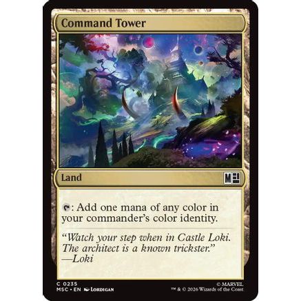 Command Tower (0235) (Surge Foil) (MSC-235) - Commander: Marvel Super Heroes Foil