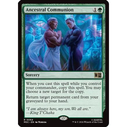 Ancestral Communion (MSC-064) - Commander: Marvel Super Heroes