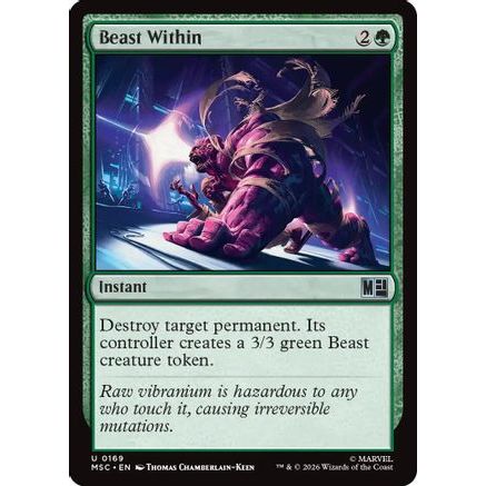 Beast Within (MSC-169) - Commander: Marvel Super Heroes