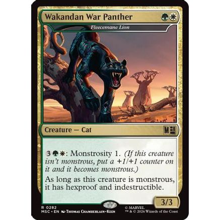 Wakandan War Panther - Fleecemane Lion (MSC-282) - Commander: Marvel Super Heroes