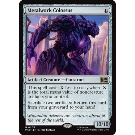 Metalwork Colossus (MSC-204) - Commander: Marvel Super Heroes