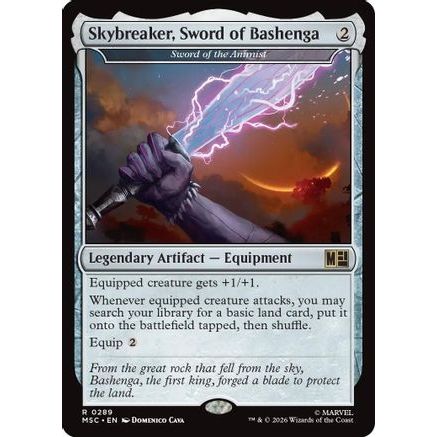 Skybreaker, Sword of Bashenga - Sword of the Animist (MSC-289) - Commander: Marvel Super Heroes