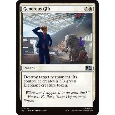 Generous Gift (Surge Foil) (MSC-133) - Commander: Marvel Super Heroes Foil