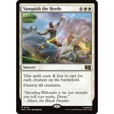 Vanquish the Horde (Surge Foil) (MSC-146) - Commander: Marvel Super Heroes Foil