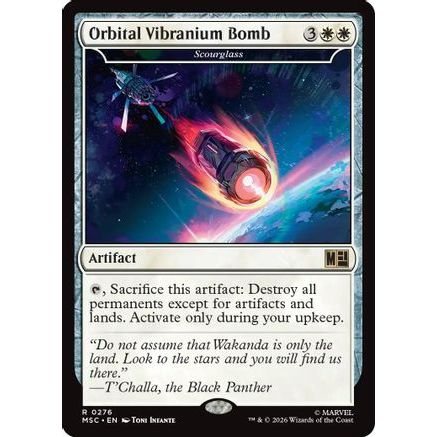 Orbital Vibranium Bomb - Scourglass (Surge Foil) (MSC-276) - Commander: Marvel Super Heroes Foil