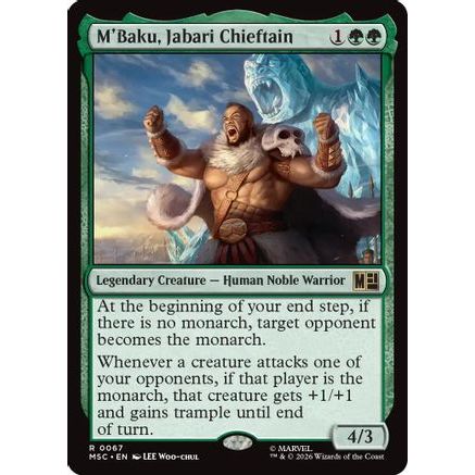 M'Baku, Jabari Chieftain (Surge Foil) (MSC-067) - Commander: Marvel Super Heroes Foil