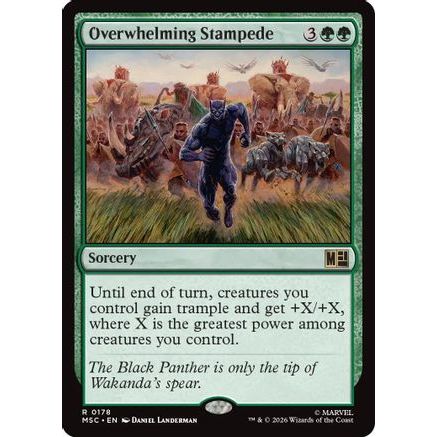 Overwhelming Stampede (Surge Foil) (MSC-178) - Commander: Marvel Super Heroes Foil