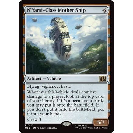 N'Yami-Class Mother Ship (Surge Foil) (MSC-110) - Commander: Marvel Super Heroes Foil