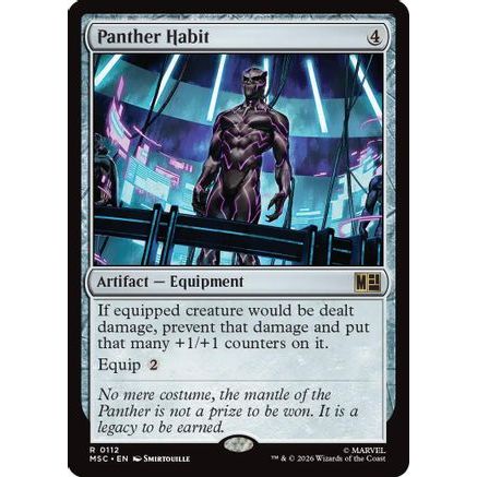Panther Habit (Surge Foil) (MSC-112) - Commander: Marvel Super Heroes Foil