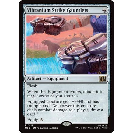 Vibranium Strike Gauntlets (Surge Foil) (MSC-118) - Commander: Marvel Super Heroes Foil