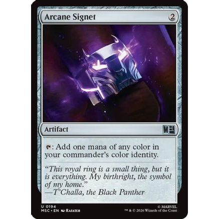 Arcane Signet (0194) (Surge Foil) (MSC-194) - Commander: Marvel Super Heroes Foil