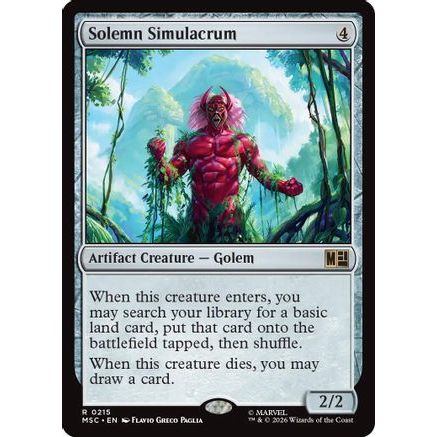 Solemn Simulacrum (Surge Foil) (MSC-215) - Commander: Marvel Super Heroes Foil