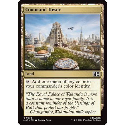 Command Tower (0236) (Surge Foil) (MSC-236) - Commander: Marvel Super Heroes Foil