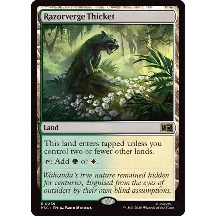 Razorverge Thicket (Surge Foil) (MSC-259) - Commander: Marvel Super Heroes Foil