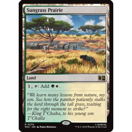 Sungrass Prairie (Surge Foil) (MSC-270) - Commander: Marvel Super Heroes Foil