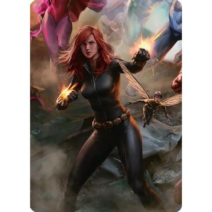Black Widow, Intel Expert Art Card (AAMSH-004) - Art Series: Marvel Super Heroes