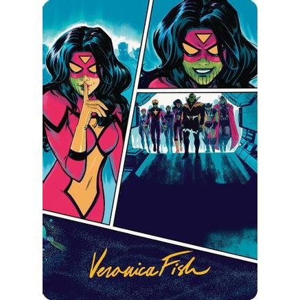 Secret Invasion Art Card (Gold-Stamped Signature) (AAMSH-018) - Art Series: Marvel Super Heroes