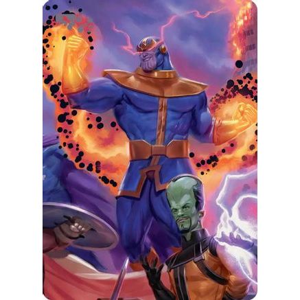 Thanos, Death's Consort Art Card (AAMSH-008) - Art Series: Marvel Super Heroes