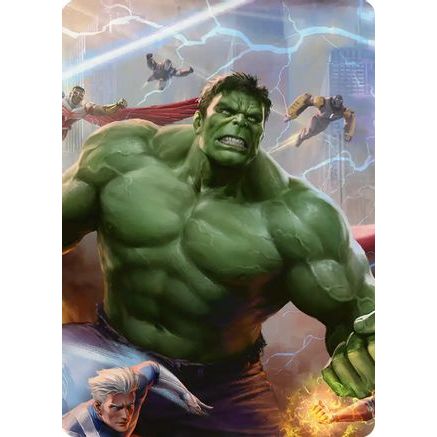 Hulk, Always Angry Art Card (AAMSH-002) - Art Series: Marvel Super Heroes
