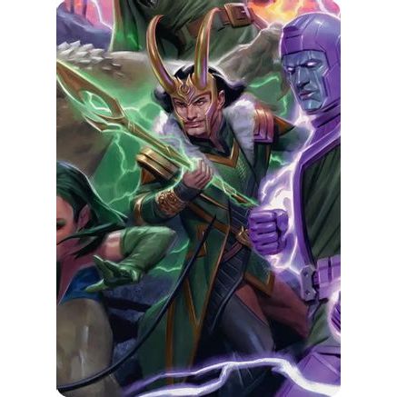 Loki, God of Lies Art Card (AAMSH-012) - Art Series: Marvel Super Heroes