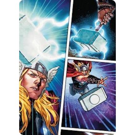 Mjolnir, Hammer of Thor Art Card (AAMSH-019) - Art Series: Marvel Super Heroes