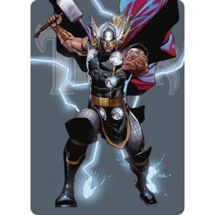 Thor, God of Thunder Art Card (AAMSH-026) - Art Series: Marvel Super Heroes