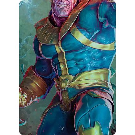 Thanos, the Mad Titan Art Card (5/9) (AAMSH-005) - Art Series: Marvel Super Heroes