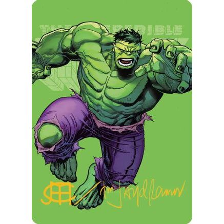 The Incredible Hulk Art Card (Gold-Stamped Signature) (AAMSH-028) - Art Series: Marvel Super Heroes