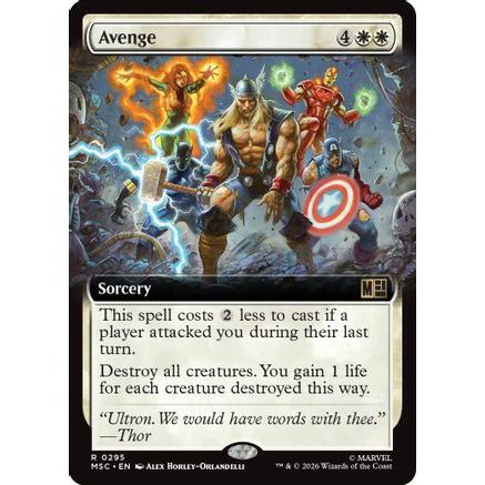 Avenge (Extended Art) (MSC-295) - Commander: Marvel Super Heroes