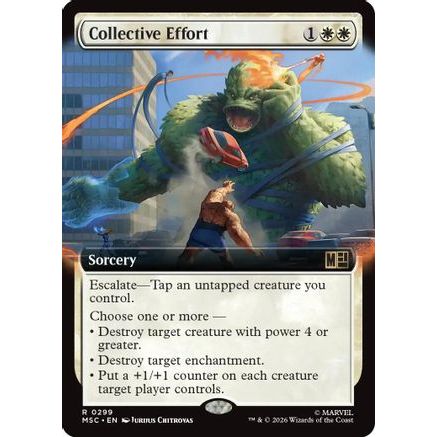 Collective Effort (Extended Art) (MSC-299) - Commander: Marvel Super Heroes Foil