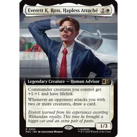 Everett K. Ross, Hapless Attache (Extended Art) (MSC-303) - Commander: Marvel Super Heroes Foil