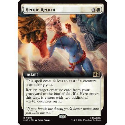 Heroic Return (Extended Art) (MSC-309) - Commander: Marvel Super Heroes Foil