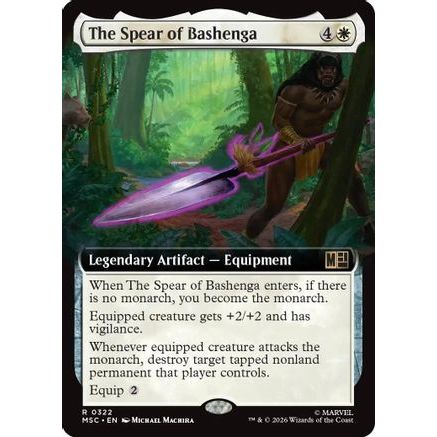 The Spear of Bashenga (Extended Art) (MSC-322) - Commander: Marvel Super Heroes Foil