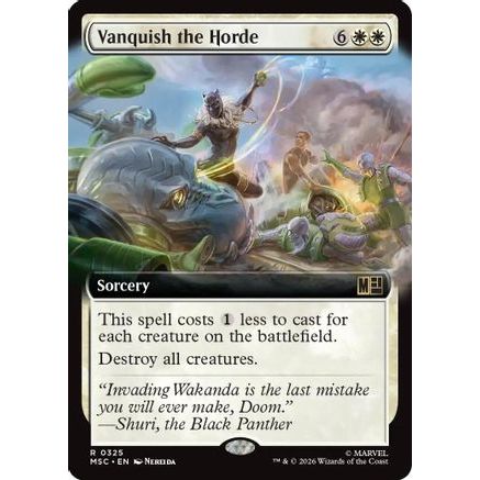 Vanquish the Horde (Extended Art) (MSC-325) - Commander: Marvel Super Heroes Foil