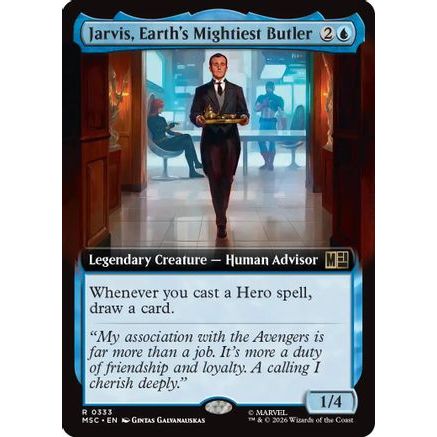 Jarvis, Earth's Mightiest Butler (Extended Art) (MSC-333) - Commander: Marvel Super Heroes
