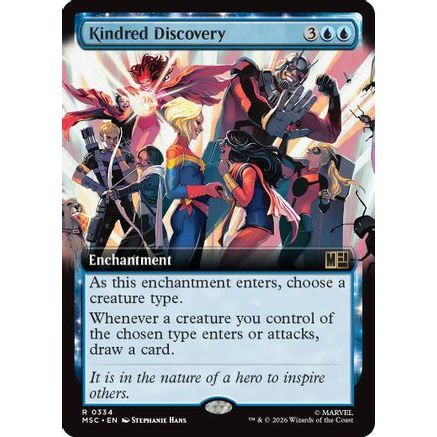 Kindred Discovery (Extended Art) (MSC-334) - Commander: Marvel Super Heroes Foil