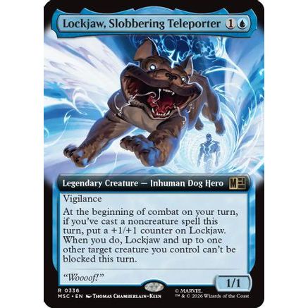 Lockjaw, Slobbering Teleporter (Extended Art) (MSC-336) - Commander: Marvel Super Heroes