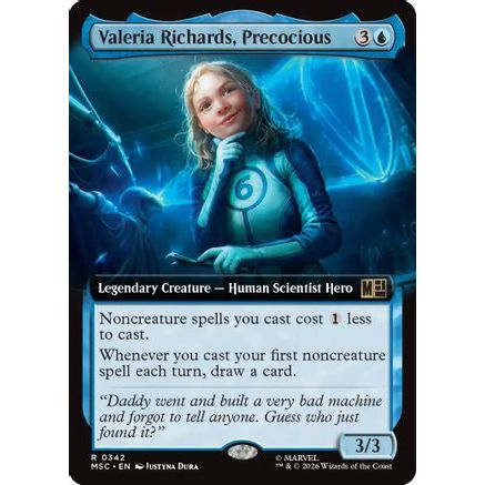 Valeria Richards, Precocious (Extended Art) (MSC-342) - Commander: Marvel Super Heroes Foil