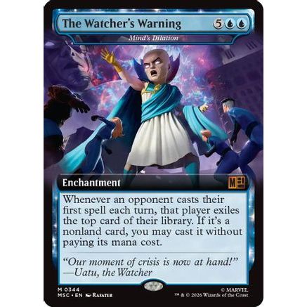 The Watcher's Warning - Mind's Dilation (Extended Art) (MSC-344) - Commander: Marvel Super Heroes