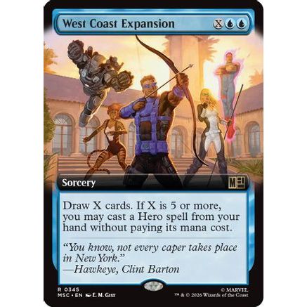 West Coast Expansion (Extended Art) (MSC-345) - Commander: Marvel Super Heroes Foil
